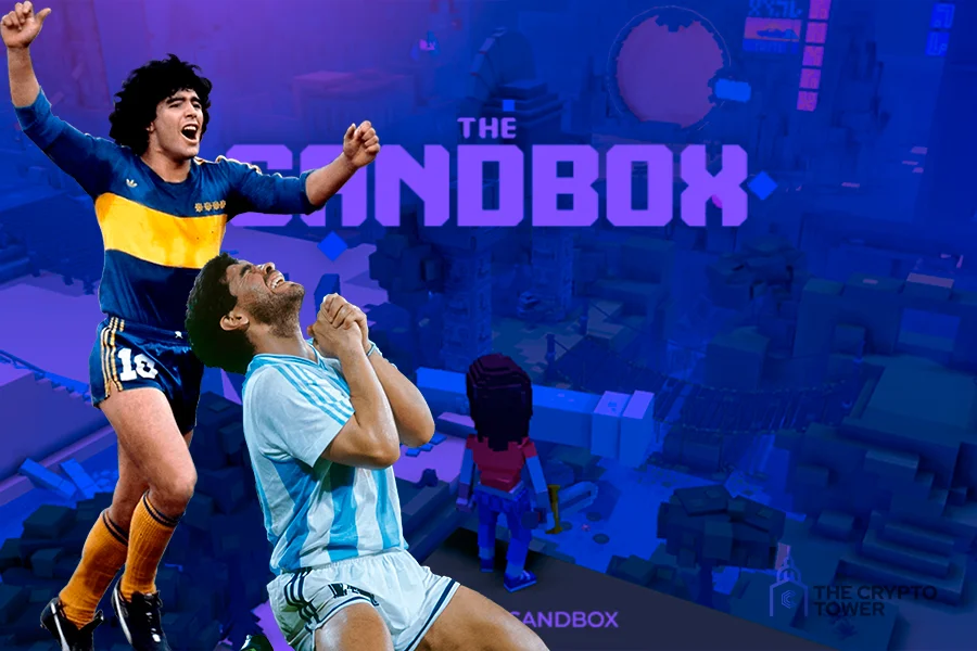 El mítico jugador de fútbol argentino Diego Armando Maradona aterriza por primera vez en el metaverso de Sports Land.