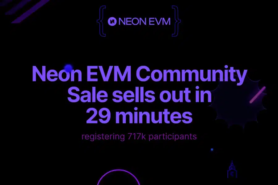 Neon EVM, plataforma que brinda compatibilidad de Ethereum en la cadena de bloques de Solana, ha anunciado el éxito de su venta comunitaria.