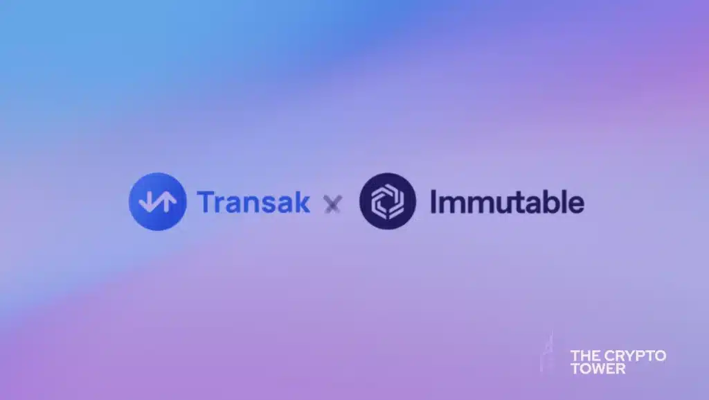 Transak se convertirá en un componente esencial de Immutable, ya que se integrará tanto en Immutable Checkout como en Immutable Passport